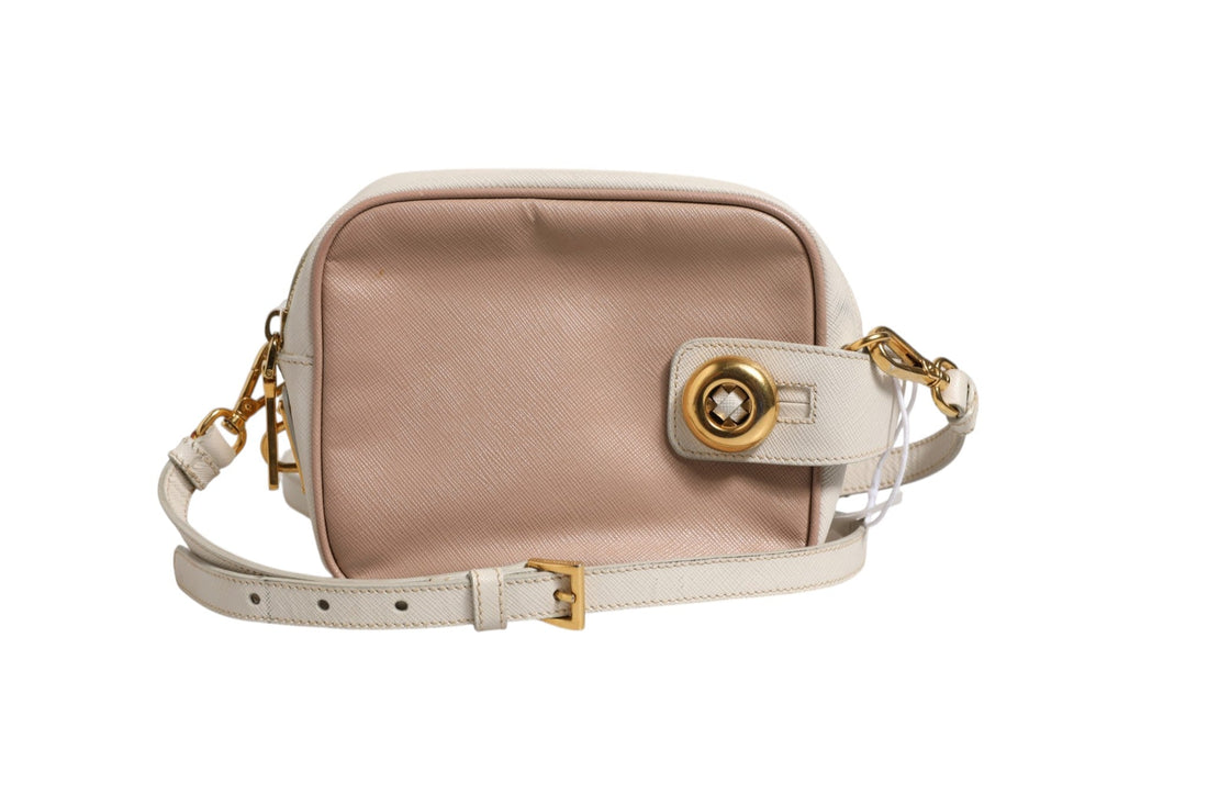 Prada Clay Gray Small Leather Shoulder Bag - RIMODA