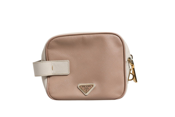 Prada Clay Gray Small Leather Shoulder Bag - RIMODA