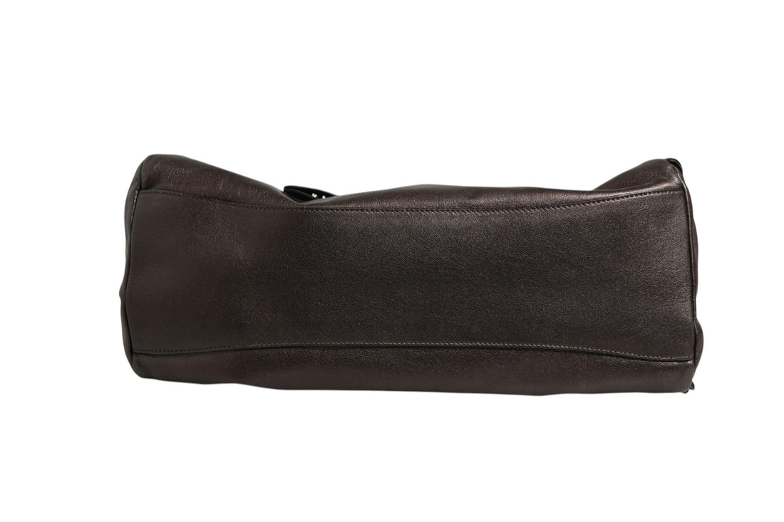 Prada Metallic Nappa Leather Ruffle Shoulder Bag - RIMODA