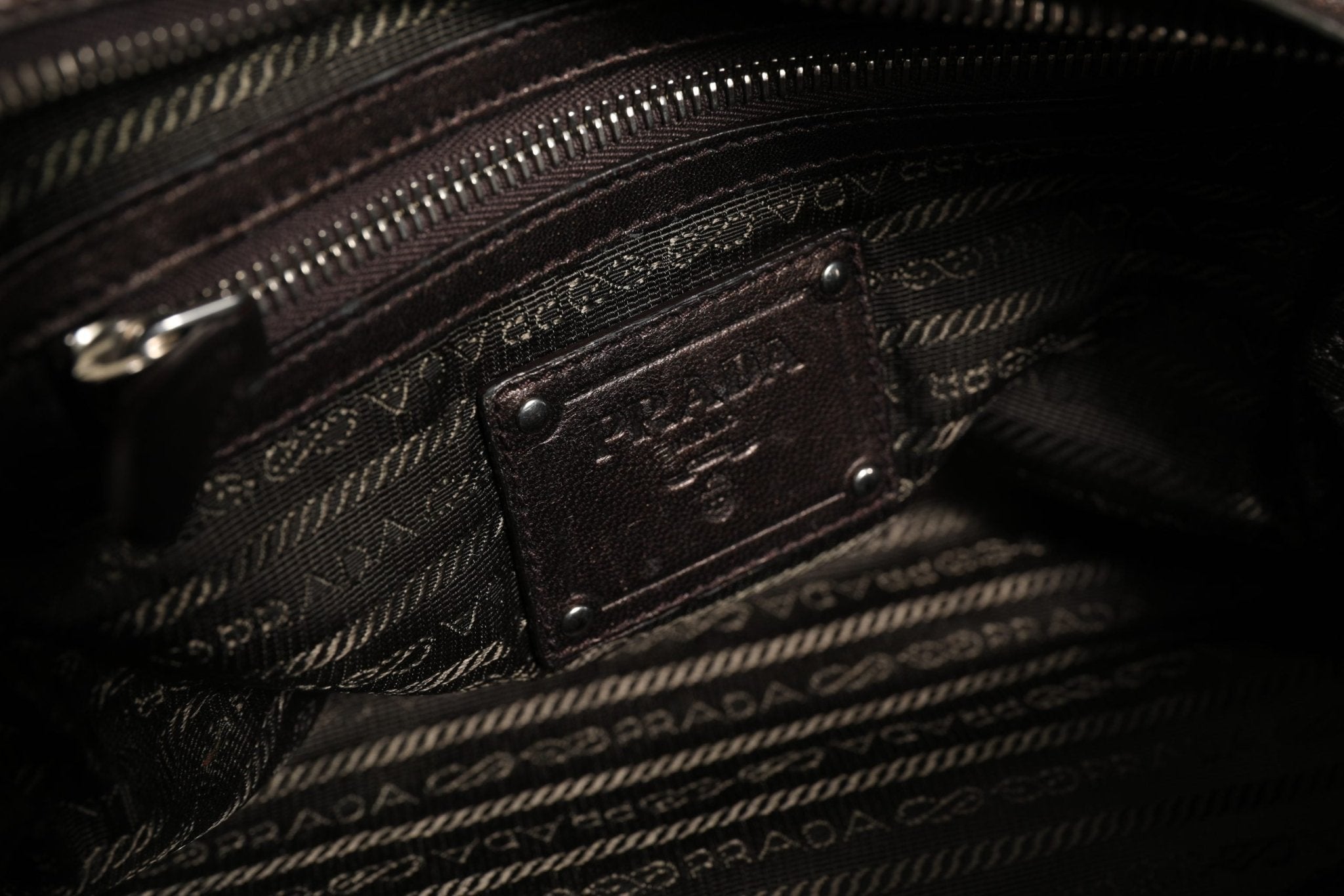 Prada Metallic Nappa Leather Ruffle Shoulder Bag - RIMODA