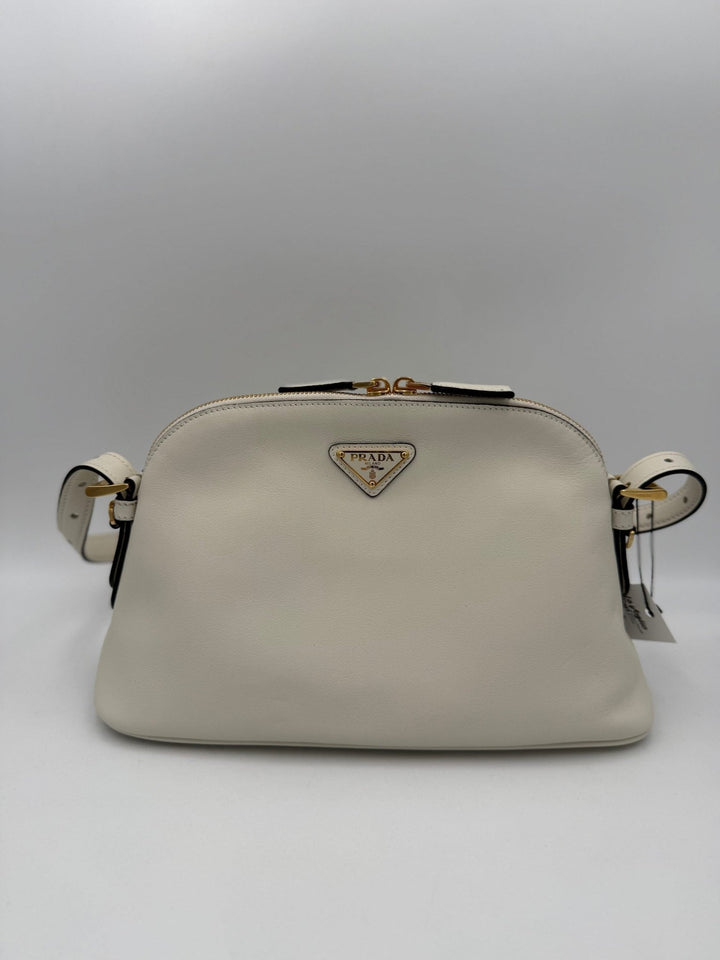 Prada PRADA Bauletto BOWLING in Leather Handbag - RIMODA
