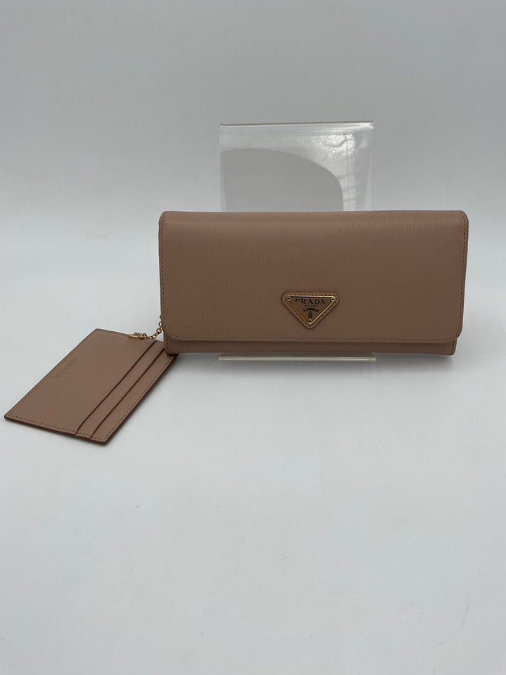 Prada PRADA Powder Saffiano with Card Holder Wallet - RIMODA