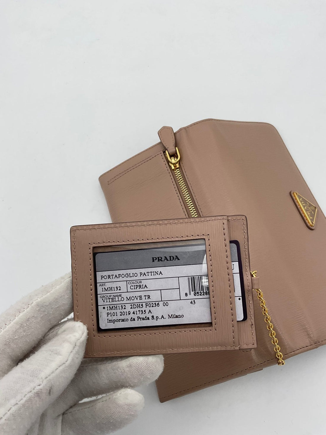 Prada PRADA Powder Saffiano with Card Holder Wallet - RIMODA