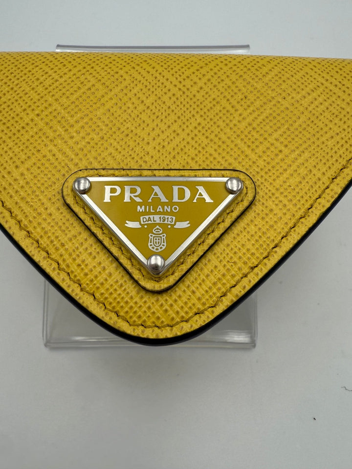 Prada PRADA Saffiano Yellow Coin Purse - RIMODA