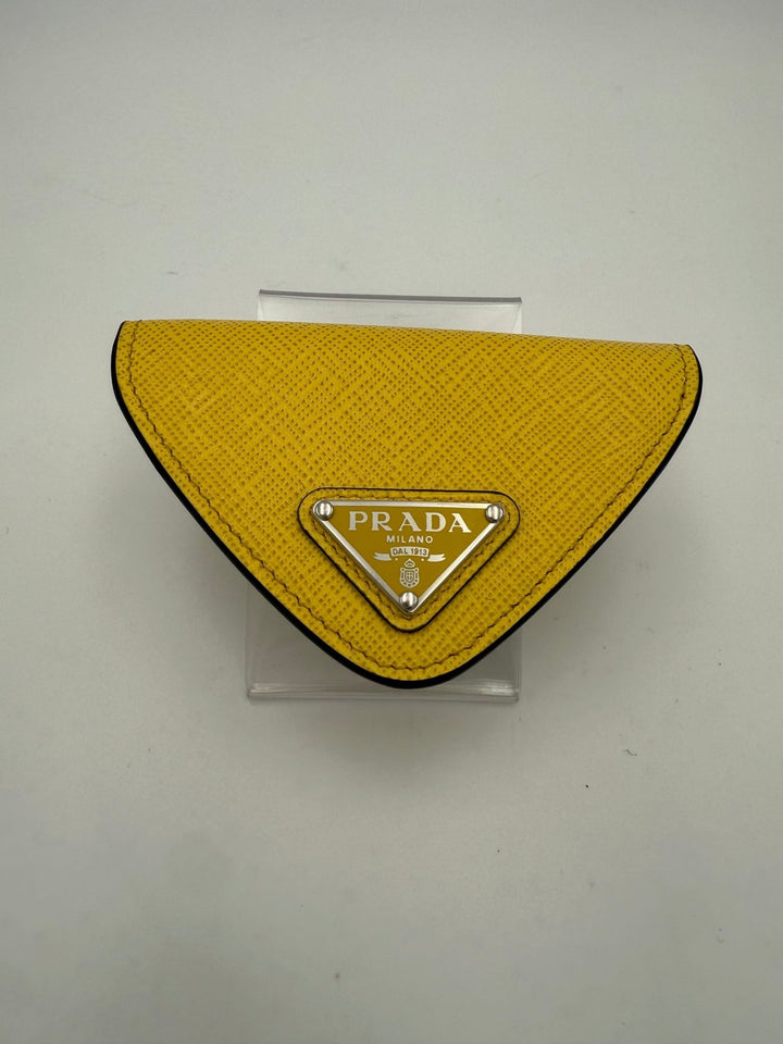 Prada PRADA Saffiano Yellow Coin Purse - RIMODA