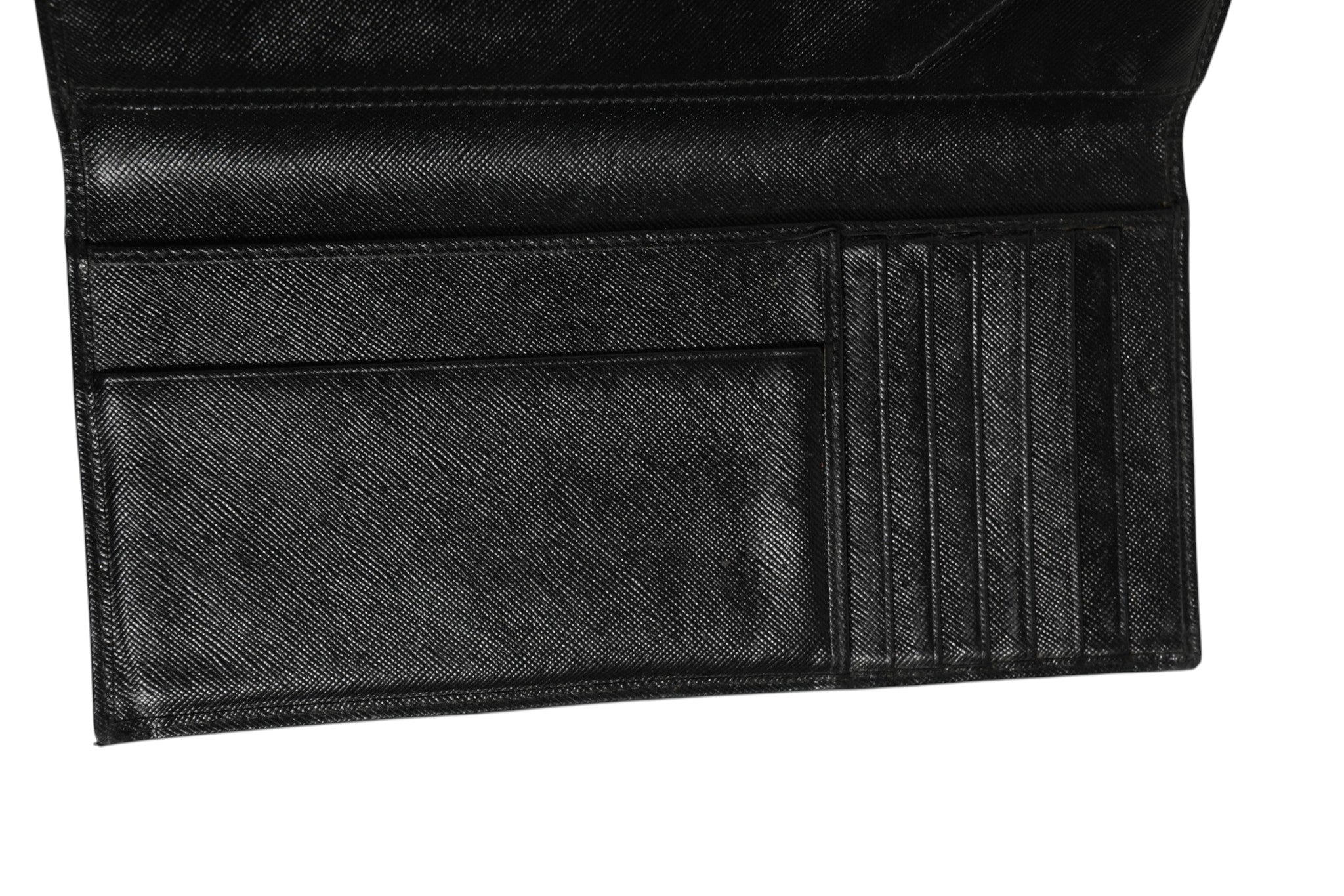 Prada Saffiano Leather Slim Card Holder Wallet - RIMODA