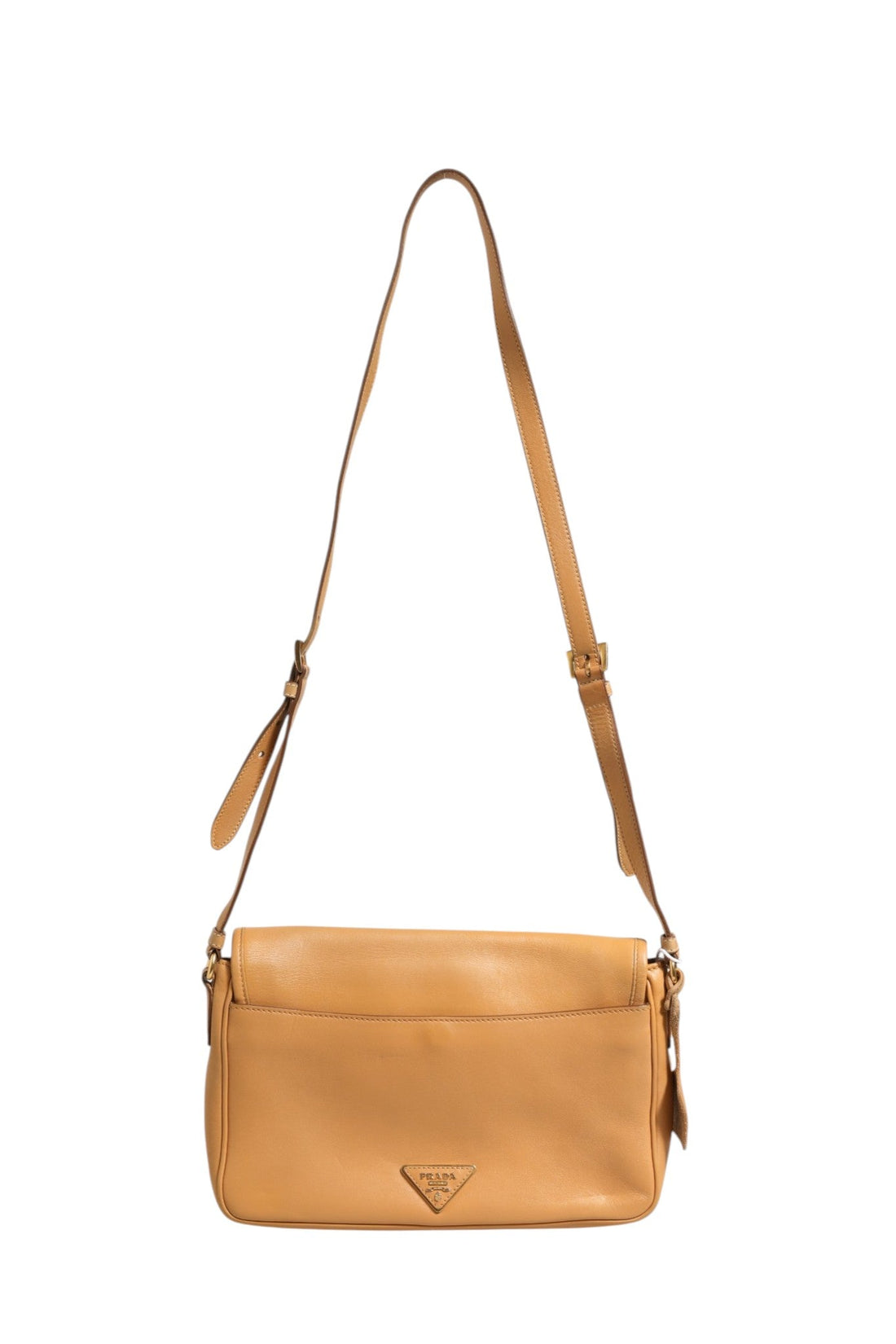 Prada Sidonie Beige Pebble Leather shoulder bag - RIMODA