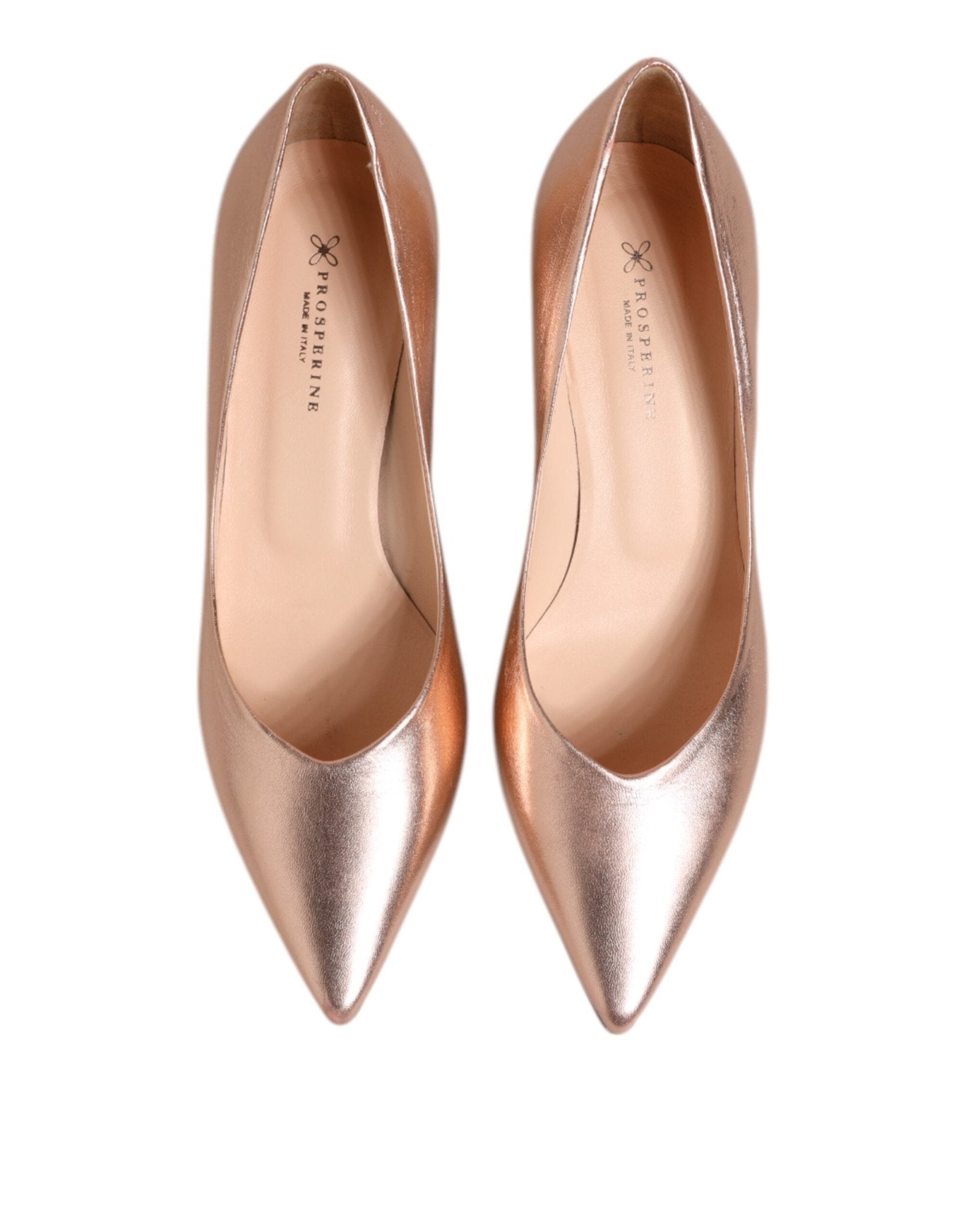 Prosperine Pink Leather Pumps Stiletto Heels Slip On Shoes - RIMODA