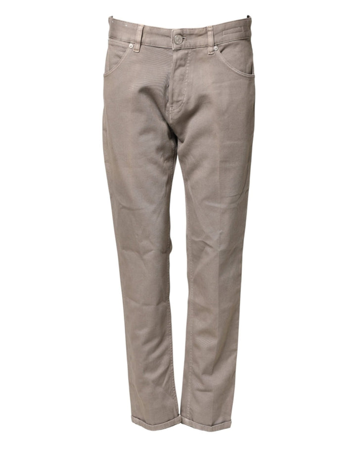 PT Torino Brown Bull Denim Reggae Mastice Straight Trouser Jeans - RIMODA