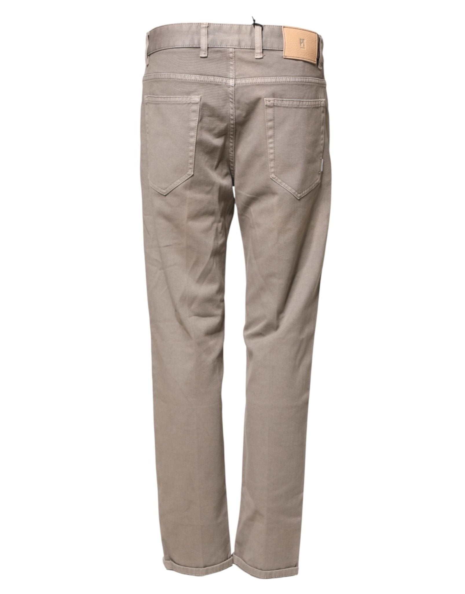 PT Torino Brown Bull Denim Reggae Mastice Straight Trouser Jeans - RIMODA