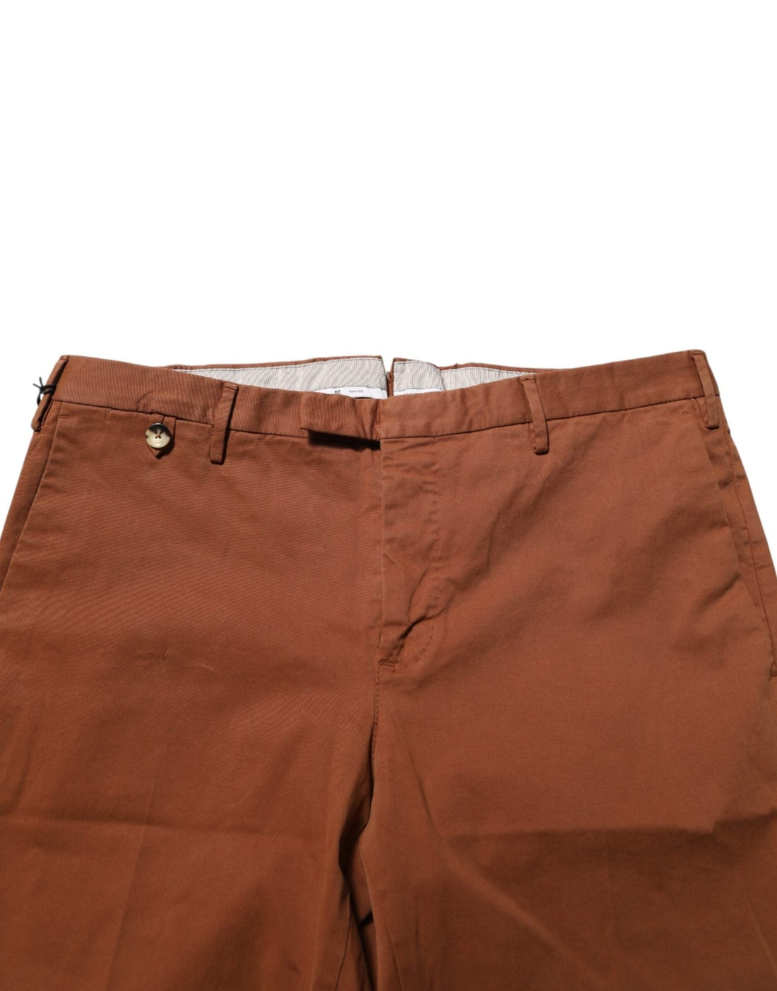 PT Torino Brown Men Skinny Chino Mid Waist Trouser Pants - RIMODA