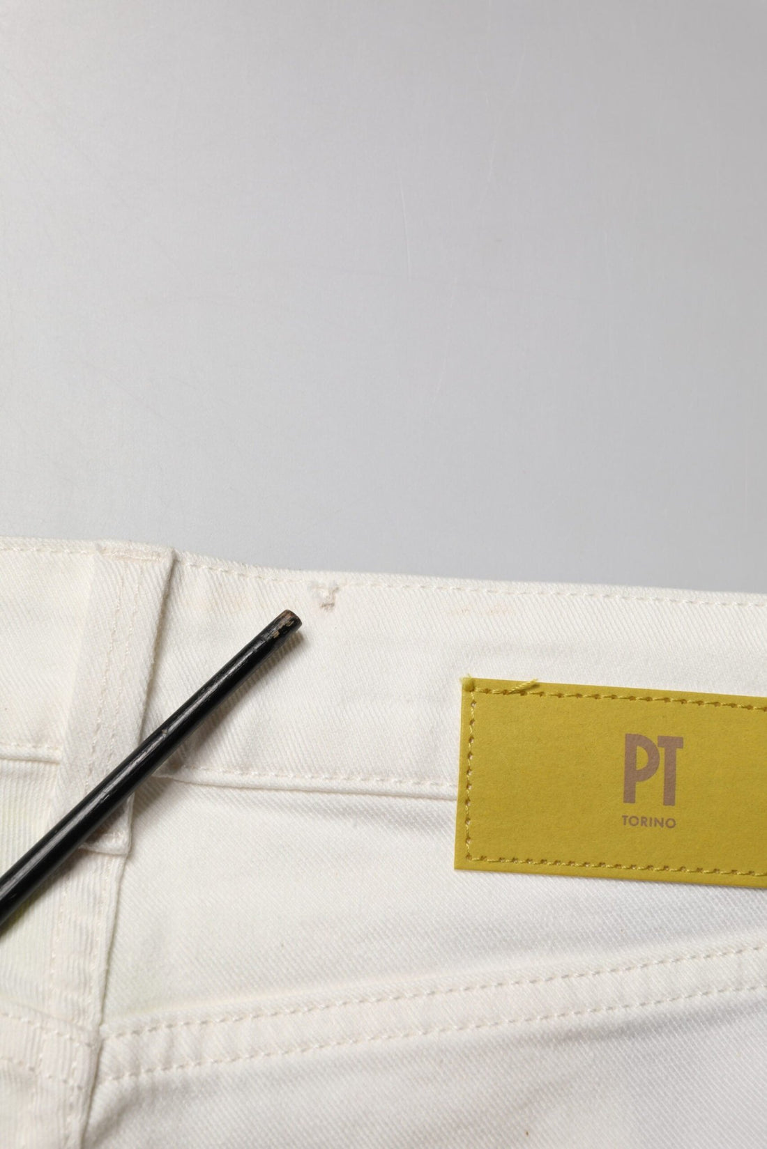 PT Torino White Cotton Mid Waist Skinny Denim Trouser Jeans - RIMODA