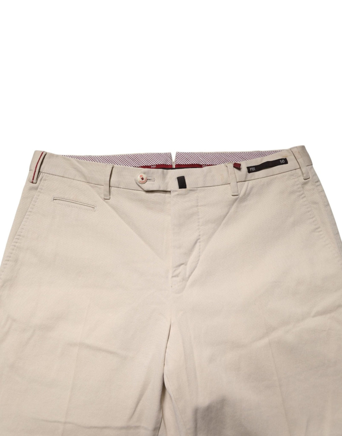 PT01 Beige Men Chino Mid Waist Straight Dress Trouser Pants - RIMODA