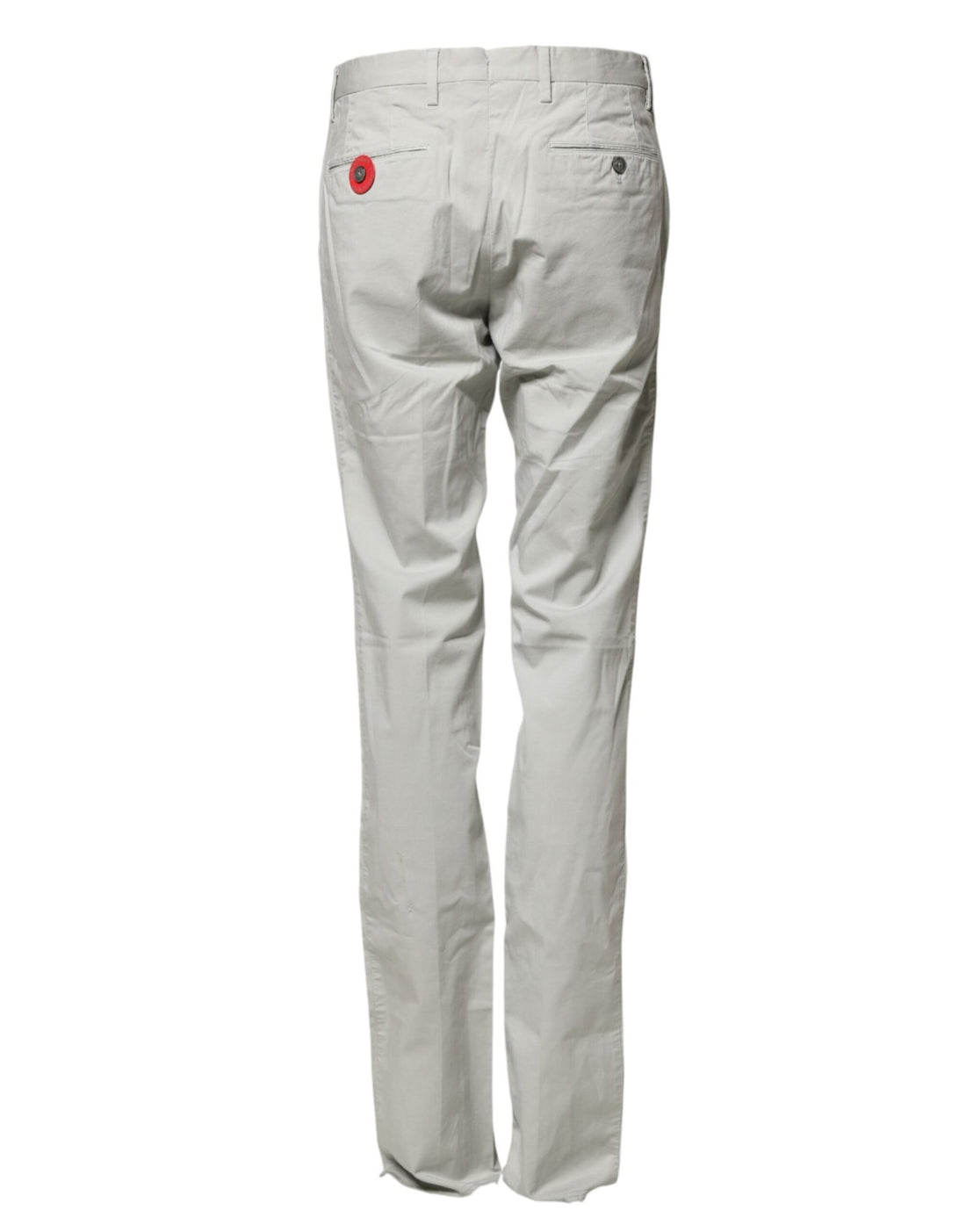 PT01 Light Gray Mid Waist Men Straight Chino Trouser Pants - RIMODA