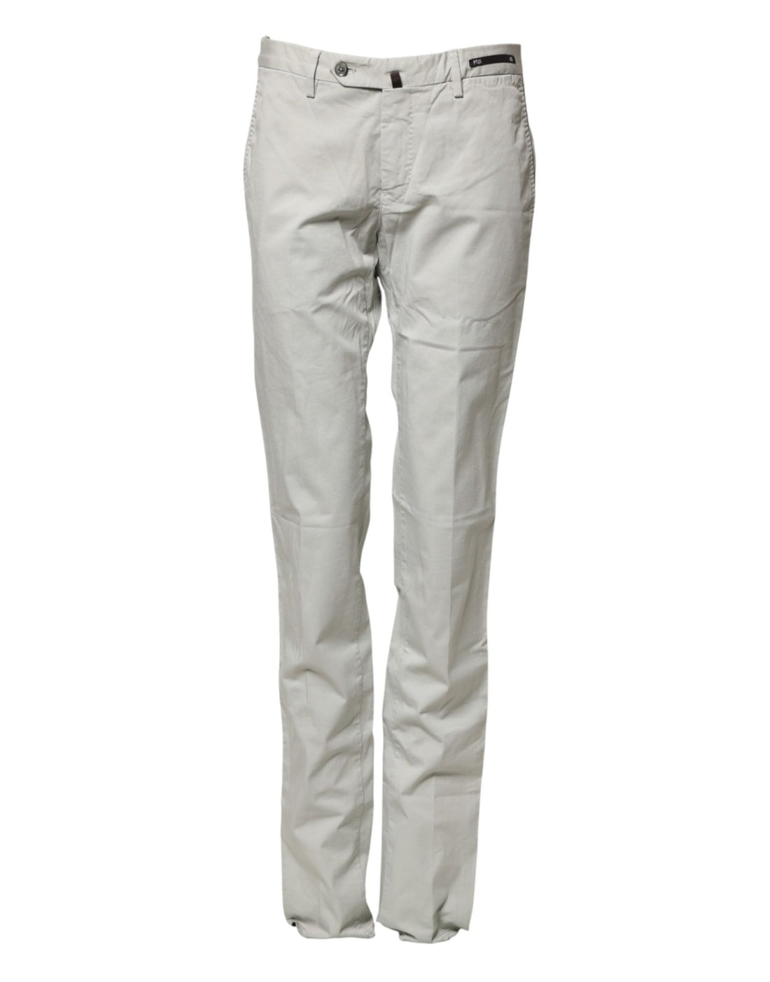 PT01 Light Gray Mid Waist Men Straight Chino Trouser Pants - RIMODA