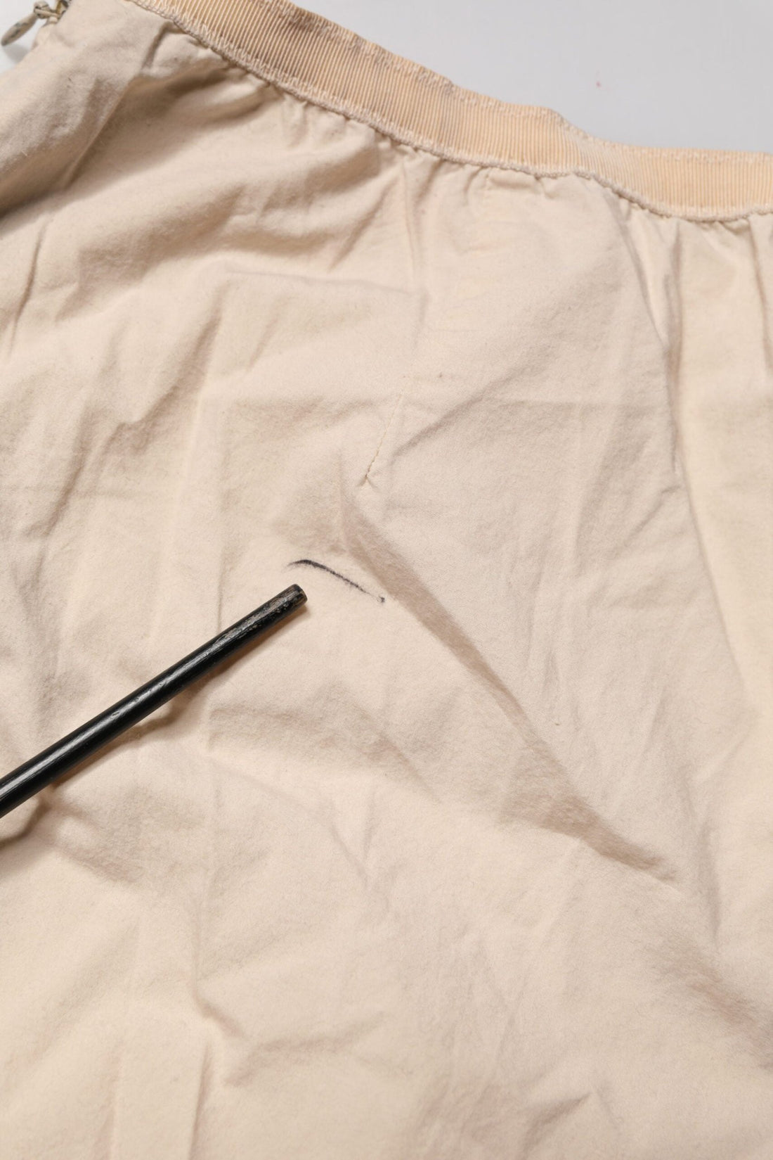 QL2 Beige Cotton High Waist Straight Chino Trouser Pants - RIMODA