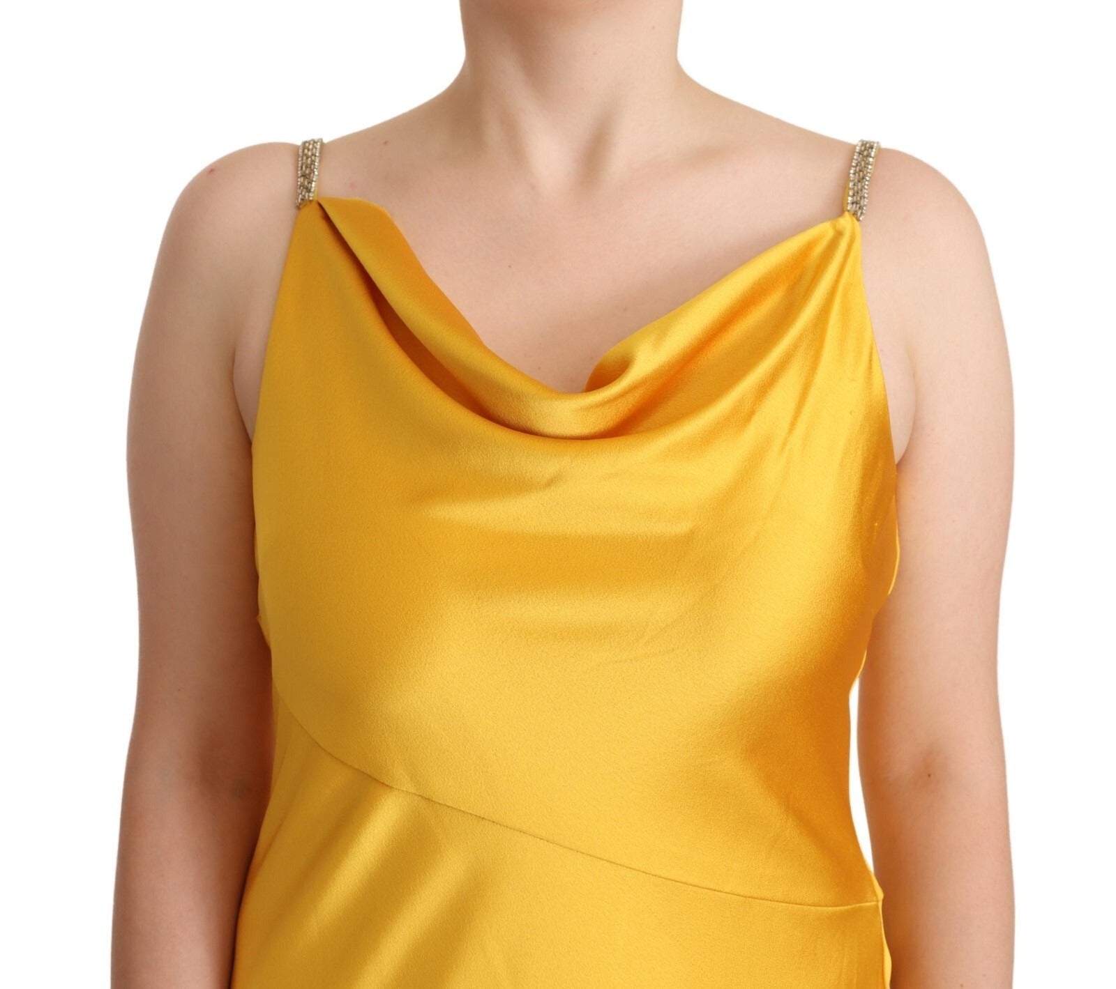 Ralph Lauren Yellow Sheath Sleeveless Long Gown Women Dress - RIMODA