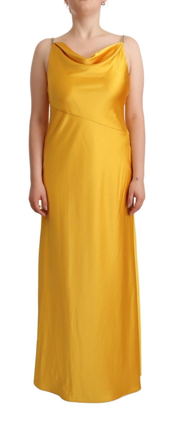 Ralph Lauren Yellow Sheath Sleeveless Long Gown Women Dress - RIMODA