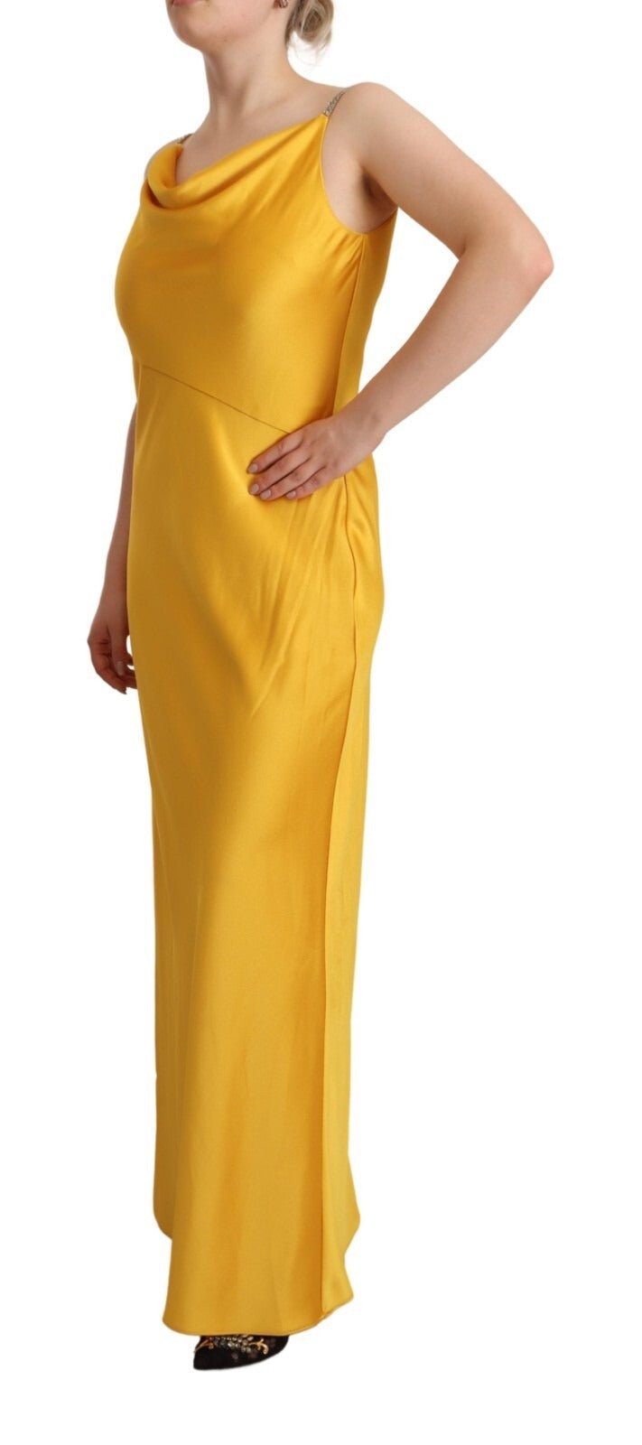 Ralph Lauren Yellow Sheath Sleeveless Long Gown Women Dress - RIMODA