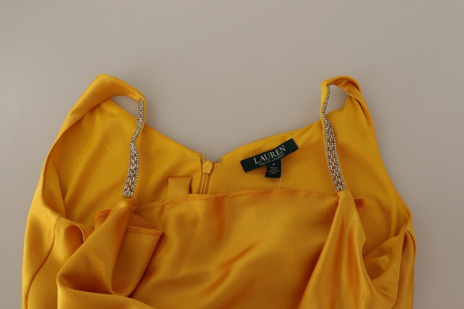 Ralph Lauren Yellow Sheath Sleeveless Long Gown Women Dress - RIMODA