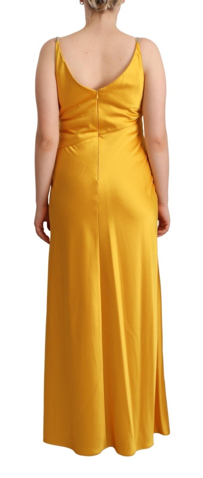 Ralph Lauren Yellow Sheath Sleeveless Long Gown Women Dress - RIMODA