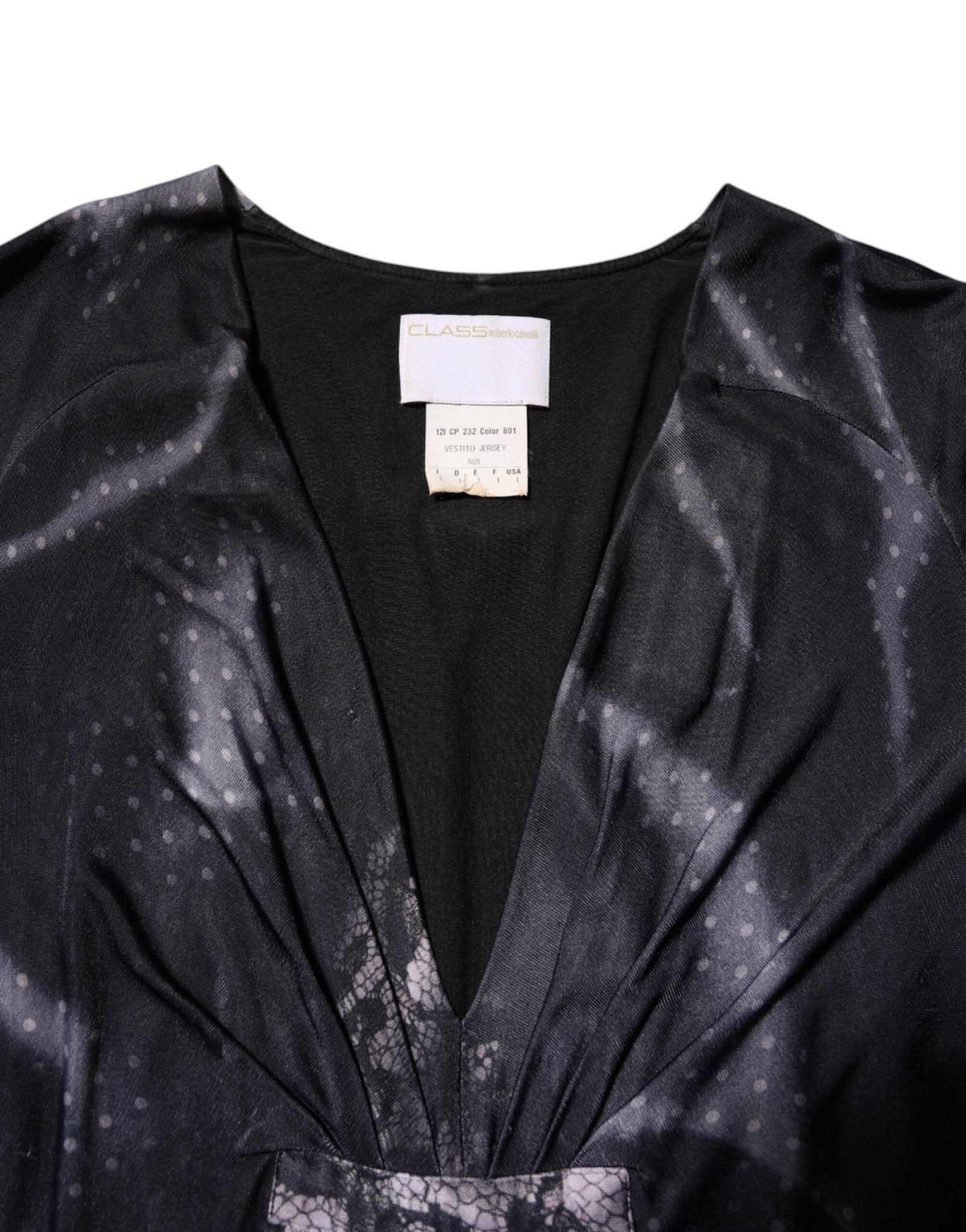 Roberto Cavalli Black Floral Viscose Sheath Midi Dress - RIMODA