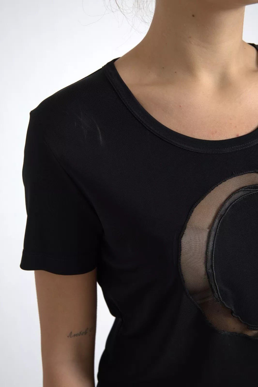 Roberto Cavalli Black Viscose Round Neck CLASS T-shirt - RIMODA