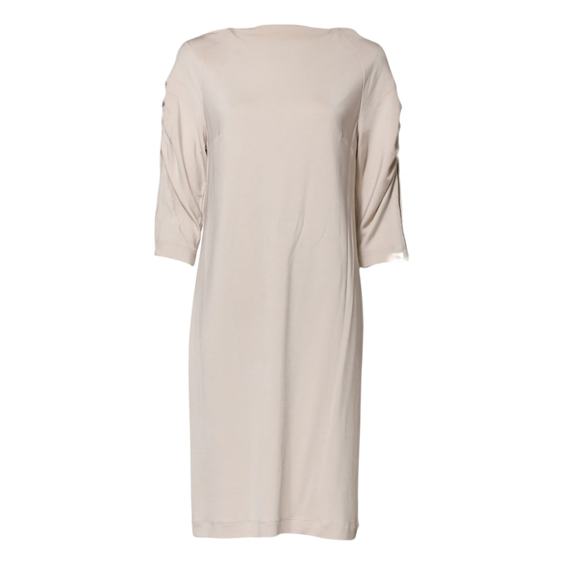 Roberto Cavalli Ivory Viscose Sheath Knee Length Dress - RIMODA