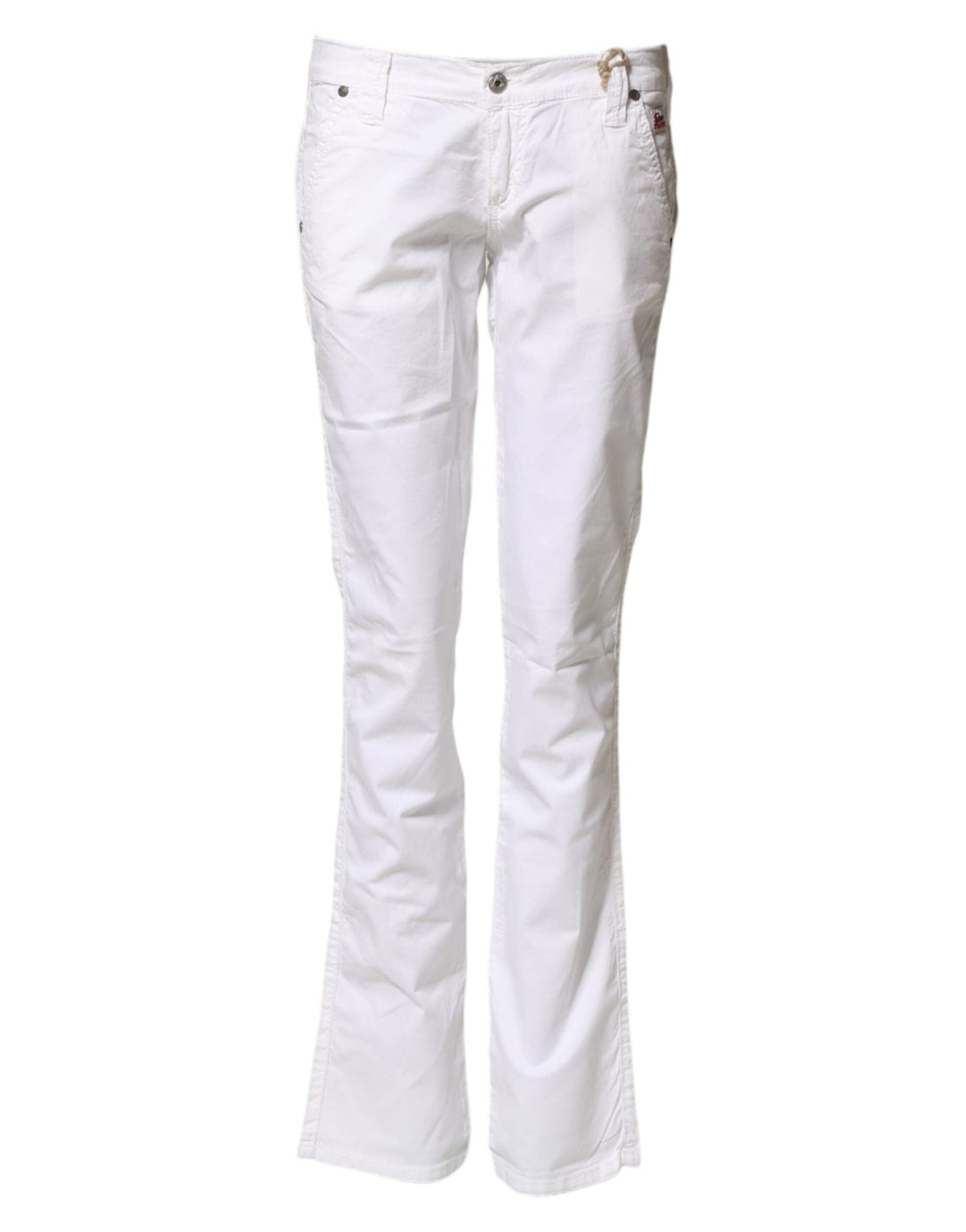 Roy Roger's White Low Waist Bootcut Flared Denim Trouser Jeans - RIMODA