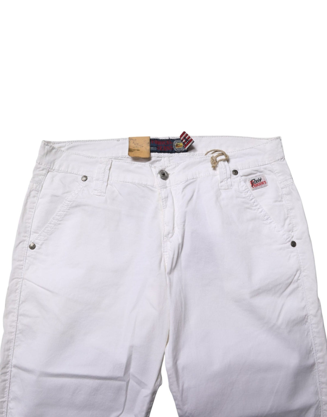 Roy Roger's White Low Waist Bootcut Flared Denim Trouser Jeans - RIMODA