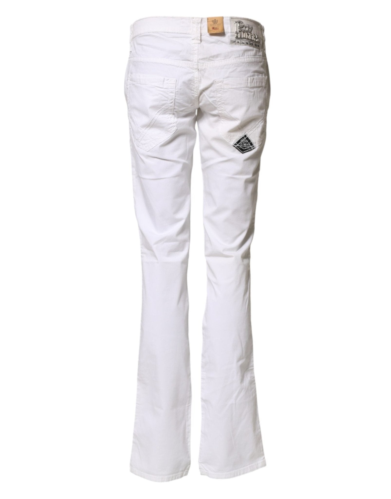Roy Roger's White Low Waist Bootcut Flared Denim Trouser Jeans - RIMODA
