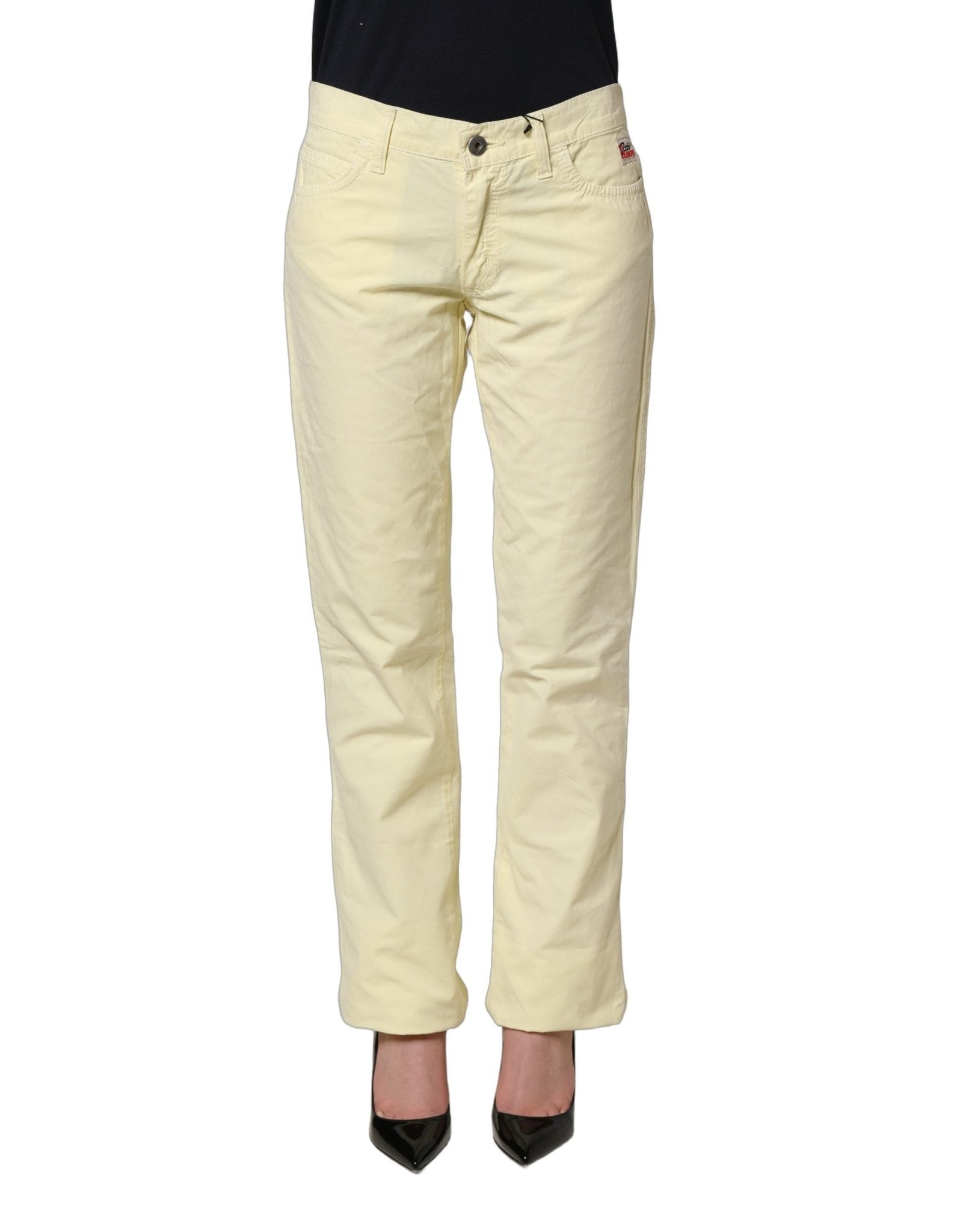 Roy Roger's Yellow Cotton Straight Casual Denim Trouser Jeans - RIMODA