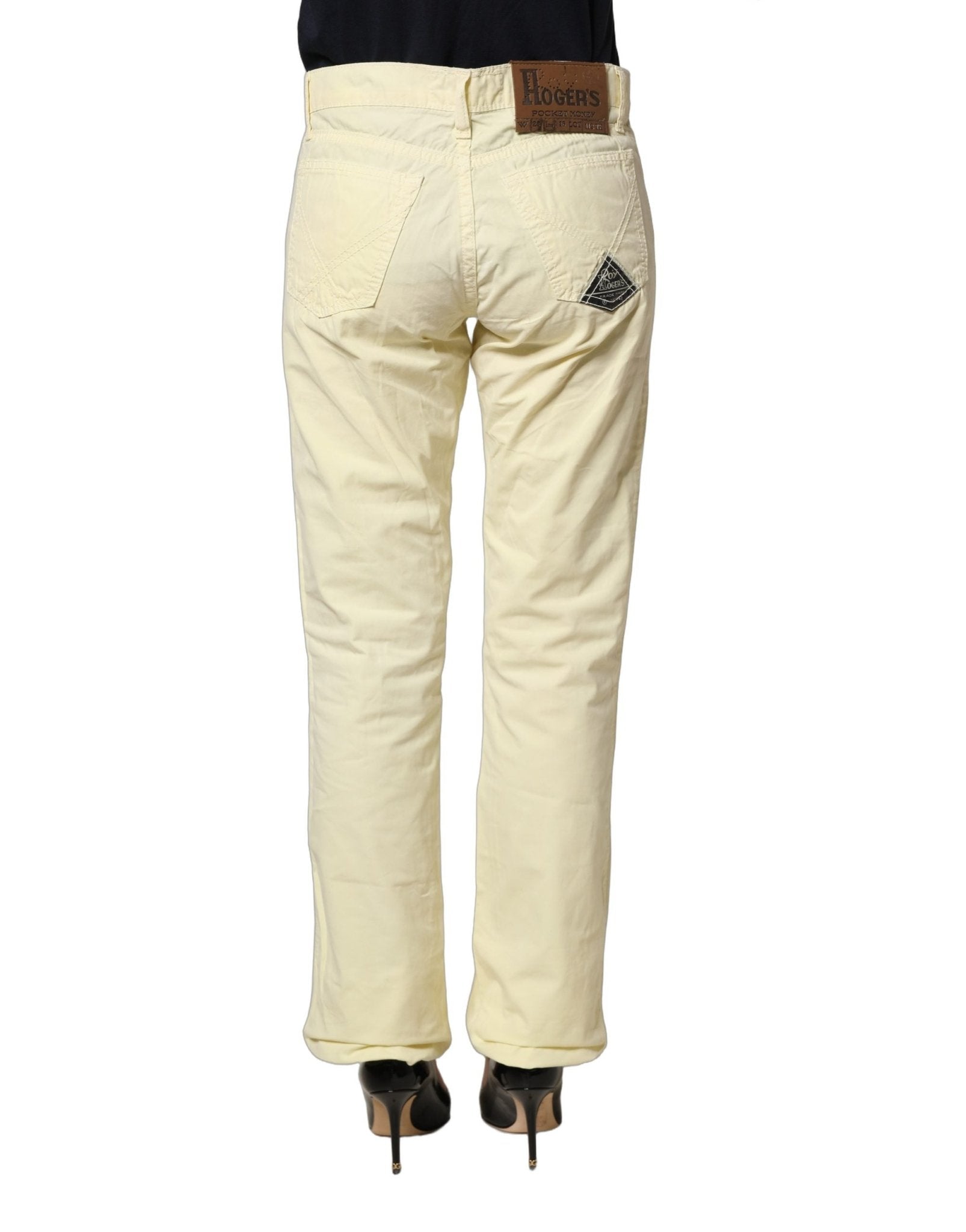 Roy Roger's Yellow Cotton Straight Casual Denim Trouser Jeans - RIMODA