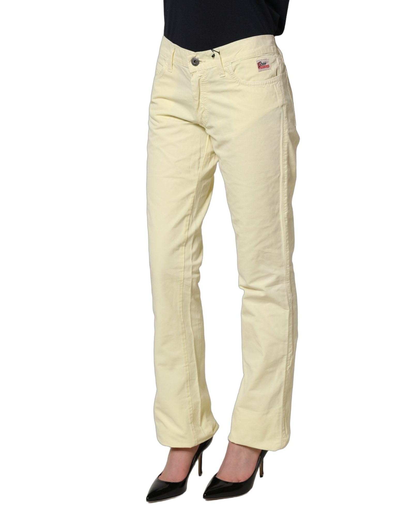 Roy Roger's Yellow Cotton Straight Casual Denim Trouser Jeans - RIMODA