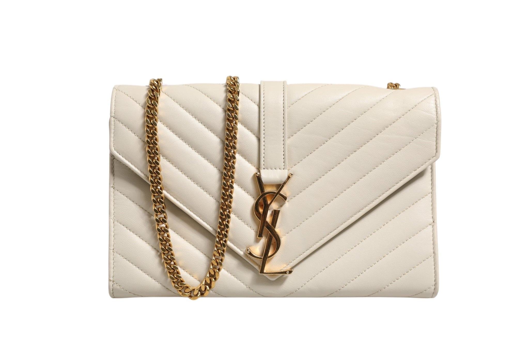 Saint Laurent Envelope Triquilt Medium YSL Shoulder Bag - RIMODA