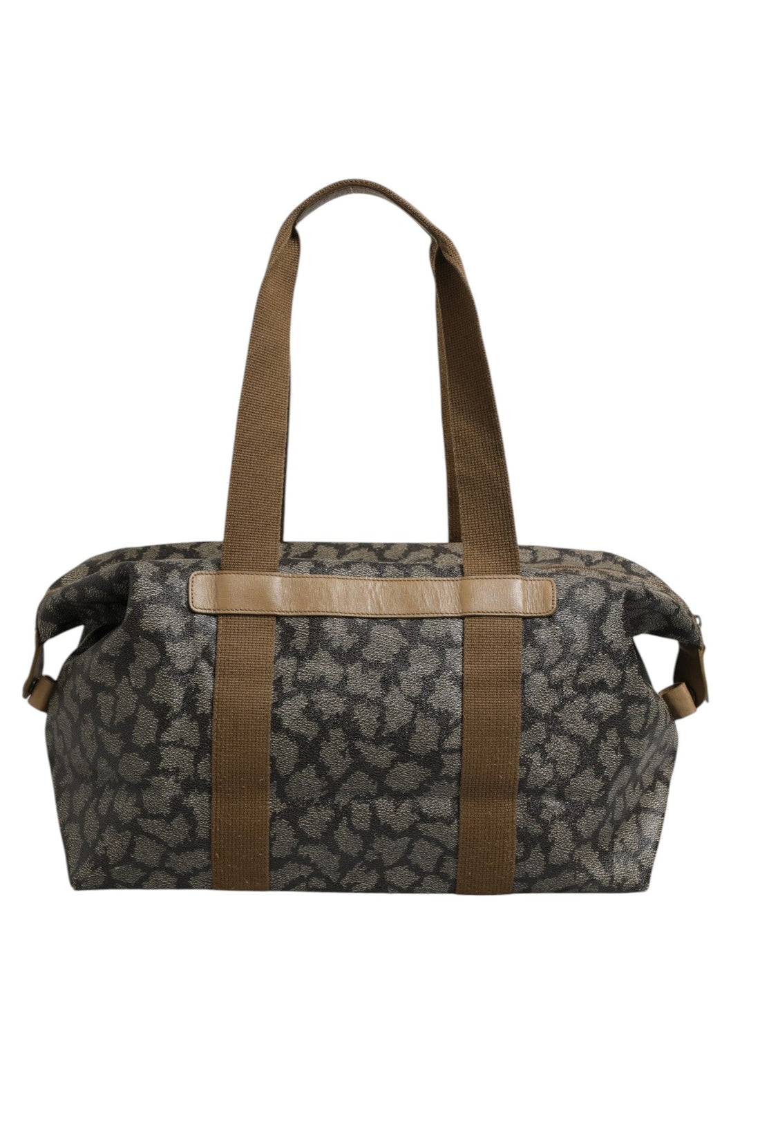 Saint Laurent Green and Brown Pattern Canvas Duffel Bag - RIMODA