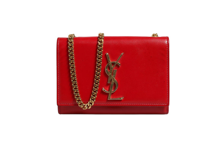 Saint Laurent Kate Red Leather Crossbody Bag - RIMODA