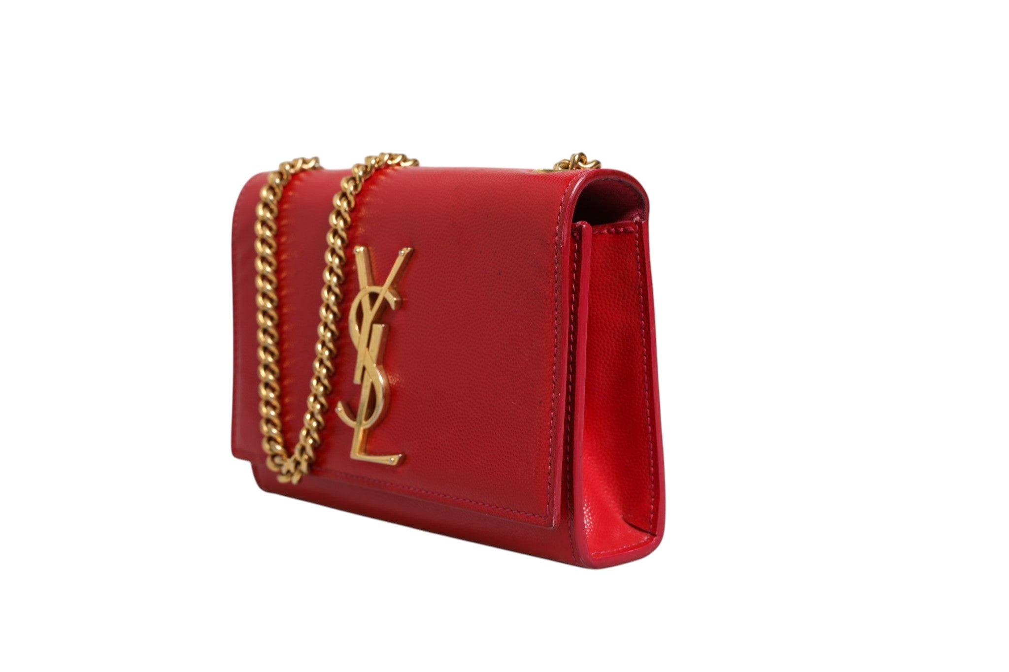 Saint Laurent Kate Red Leather Crossbody Bag - RIMODA