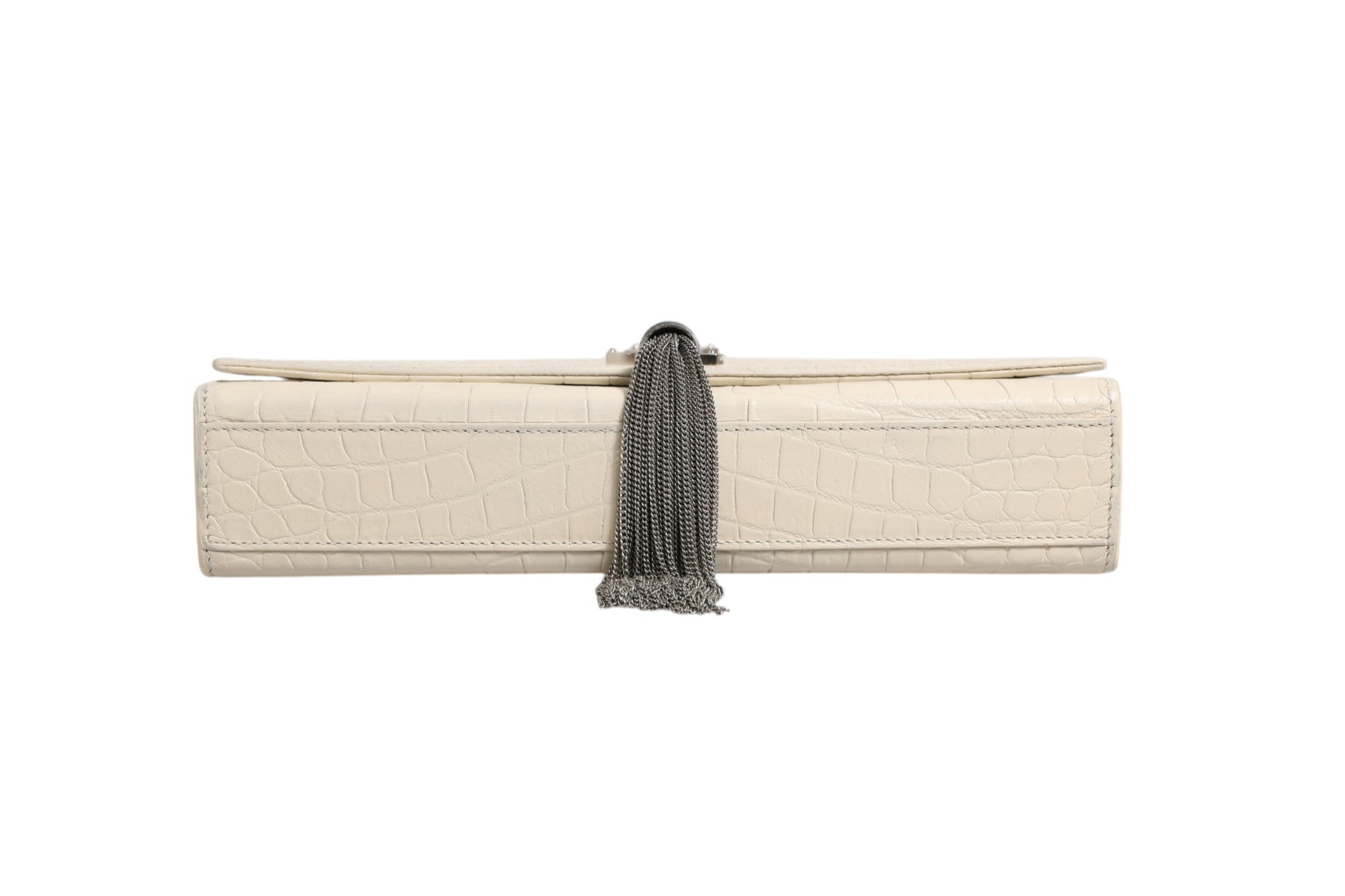 Saint Laurent Kate Tassel Small Croc - Embossed Leather - RIMODA