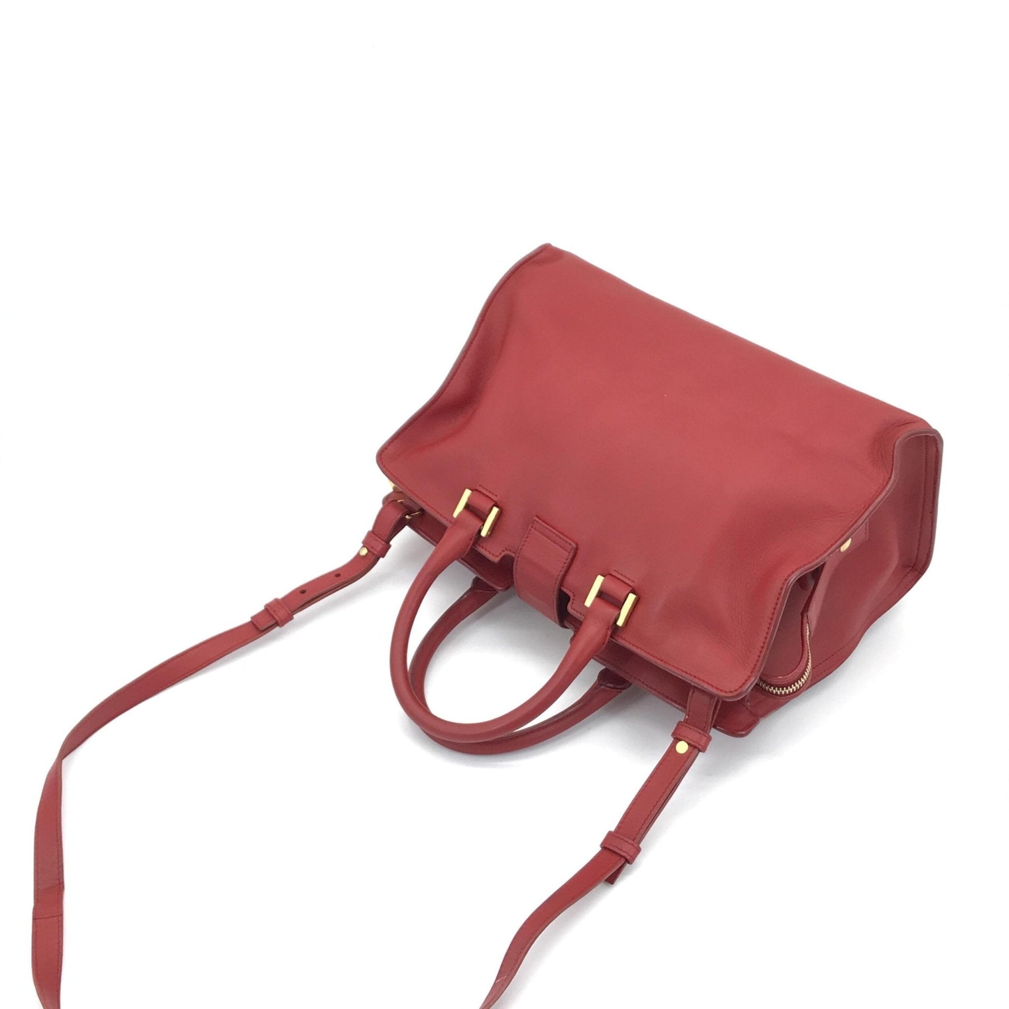 Saint Laurent Leather Handbag With Y Logo - RIMODA