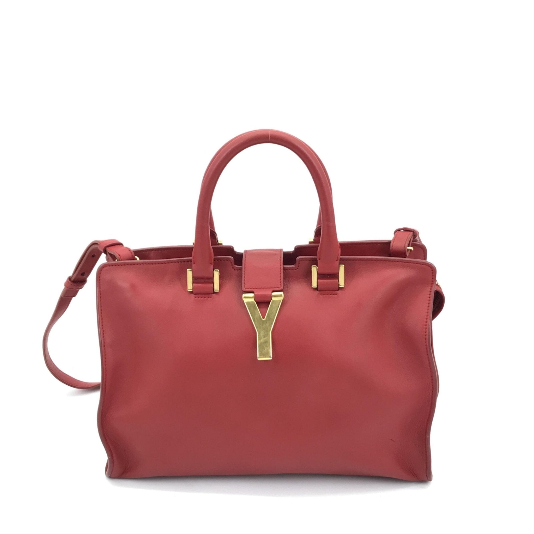 Saint Laurent Leather Handbag With Y Logo - RIMODA