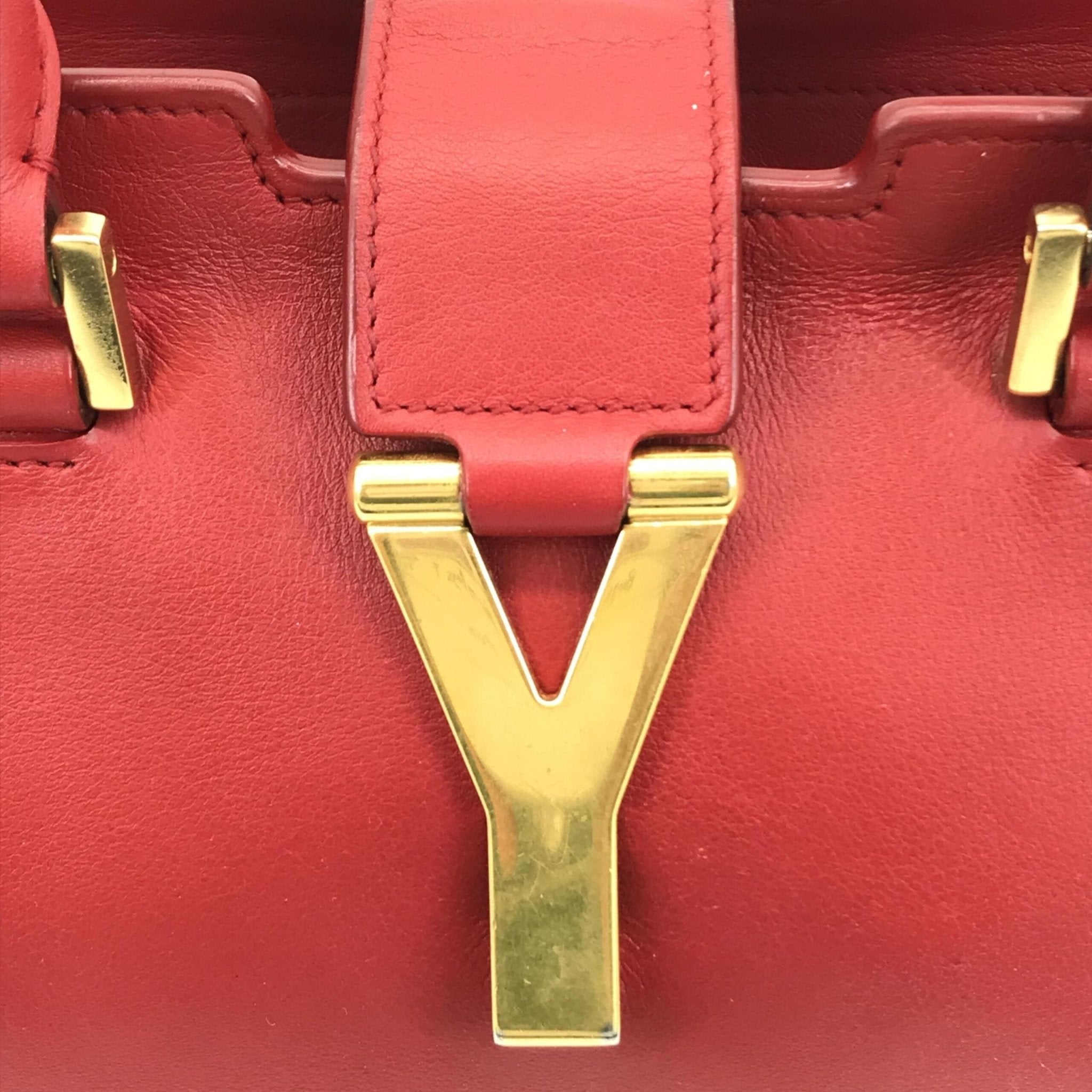 Saint Laurent Leather Handbag With Y Logo - RIMODA
