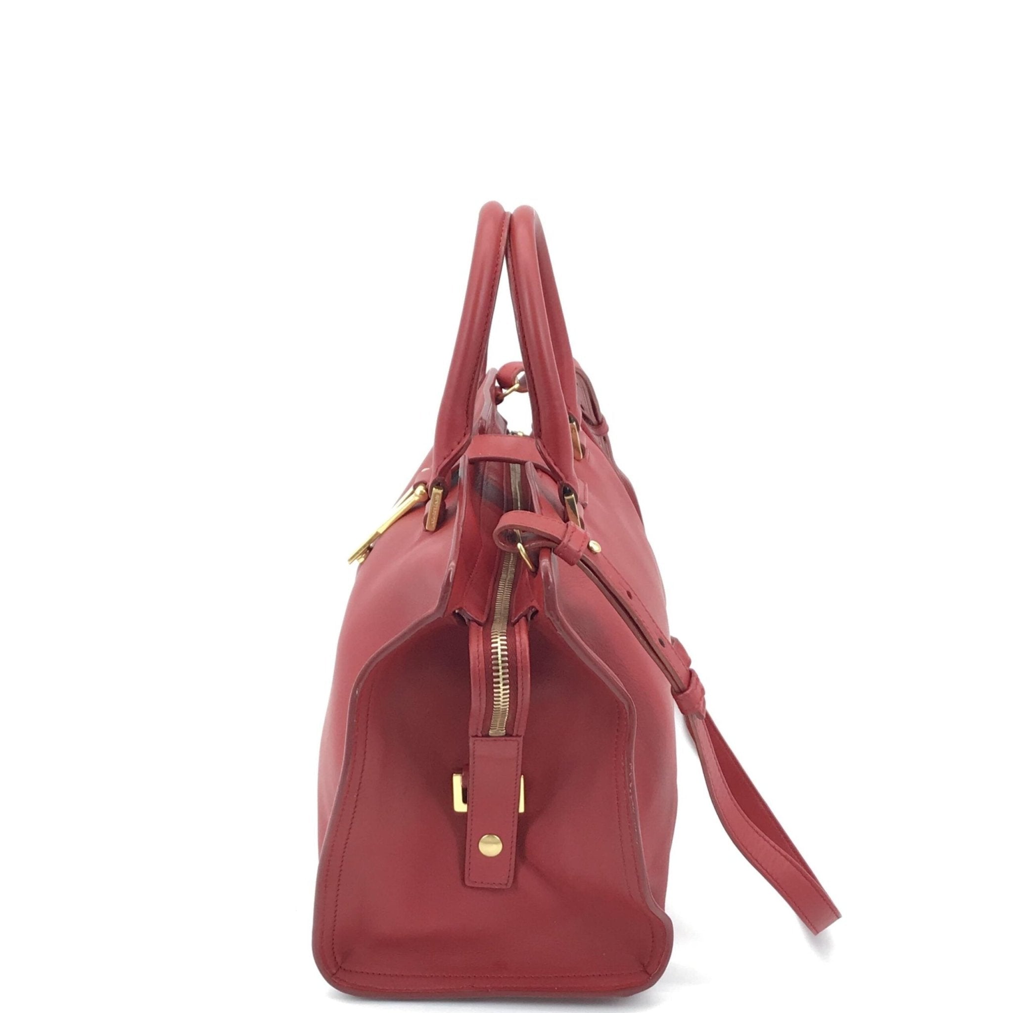 Saint Laurent Leather Handbag With Y Logo - RIMODA