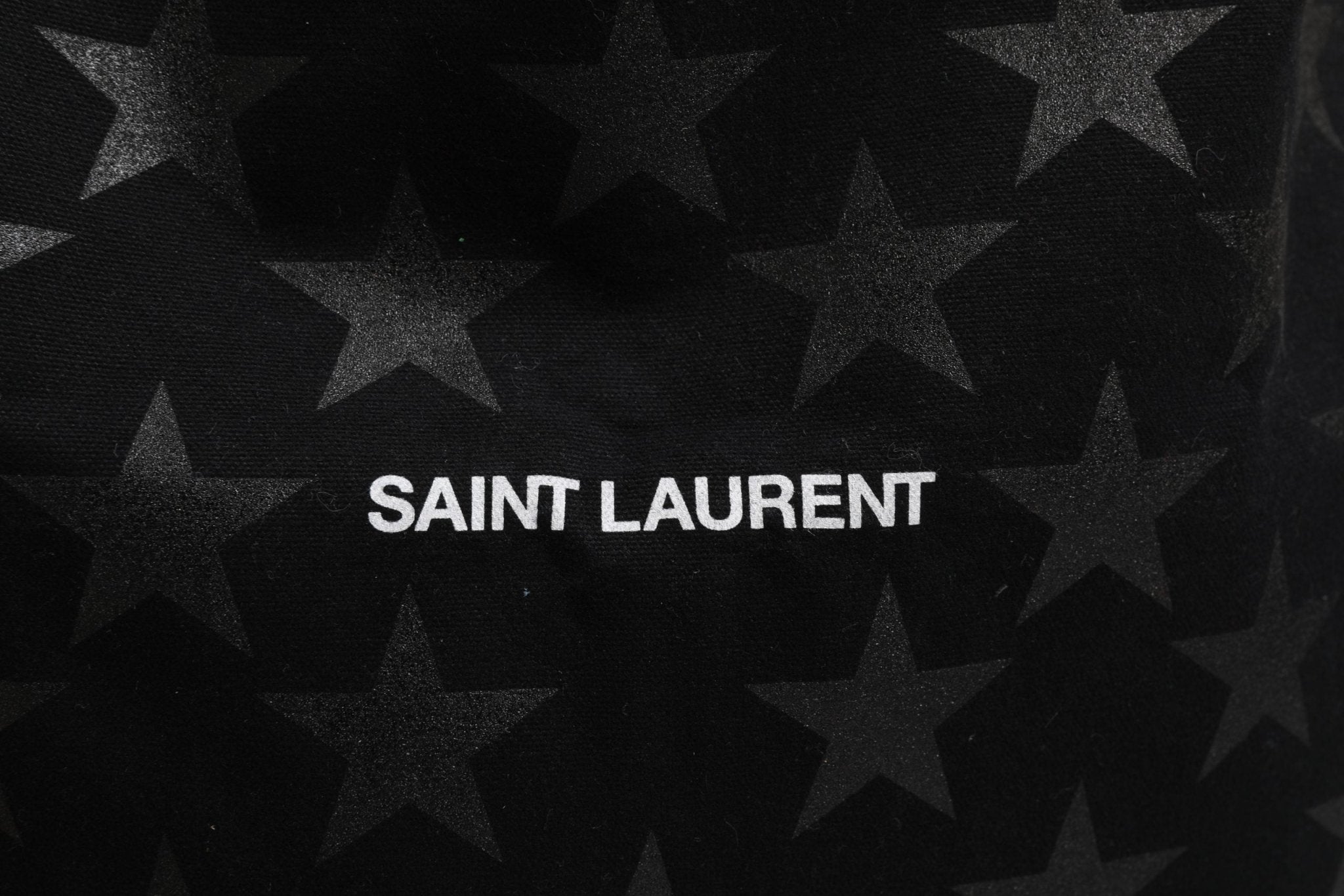 Saint Laurent Rive Droite Black Tote Bag With Star Print Tote bag - RIMODA