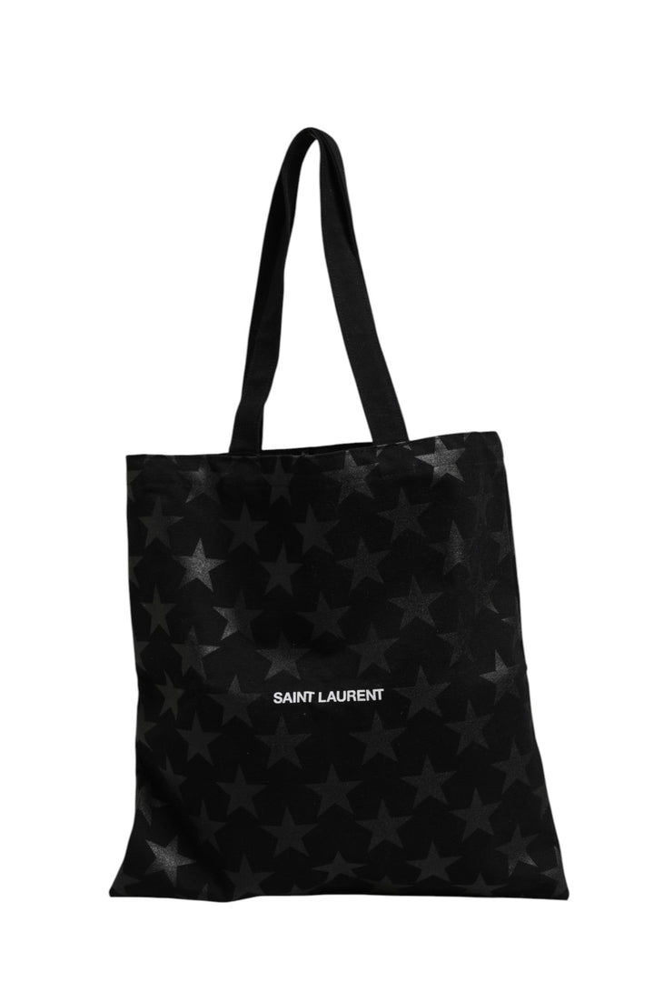 Saint Laurent Rive Droite Black Tote Bag With Star Print Tote bag - RIMODA