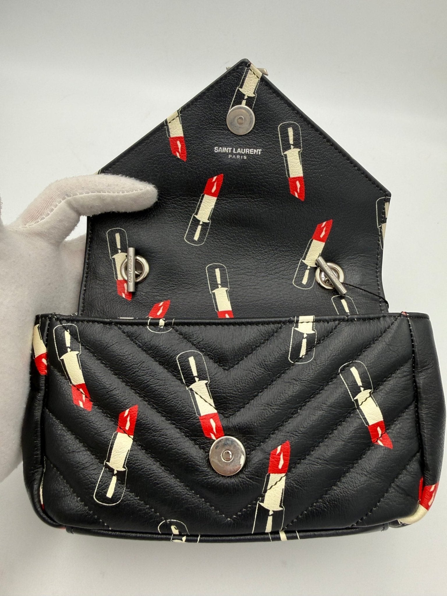 Saint Laurent SAINT LAURENT MINI COLLEGE Lip Stick Handbag - RIMODA