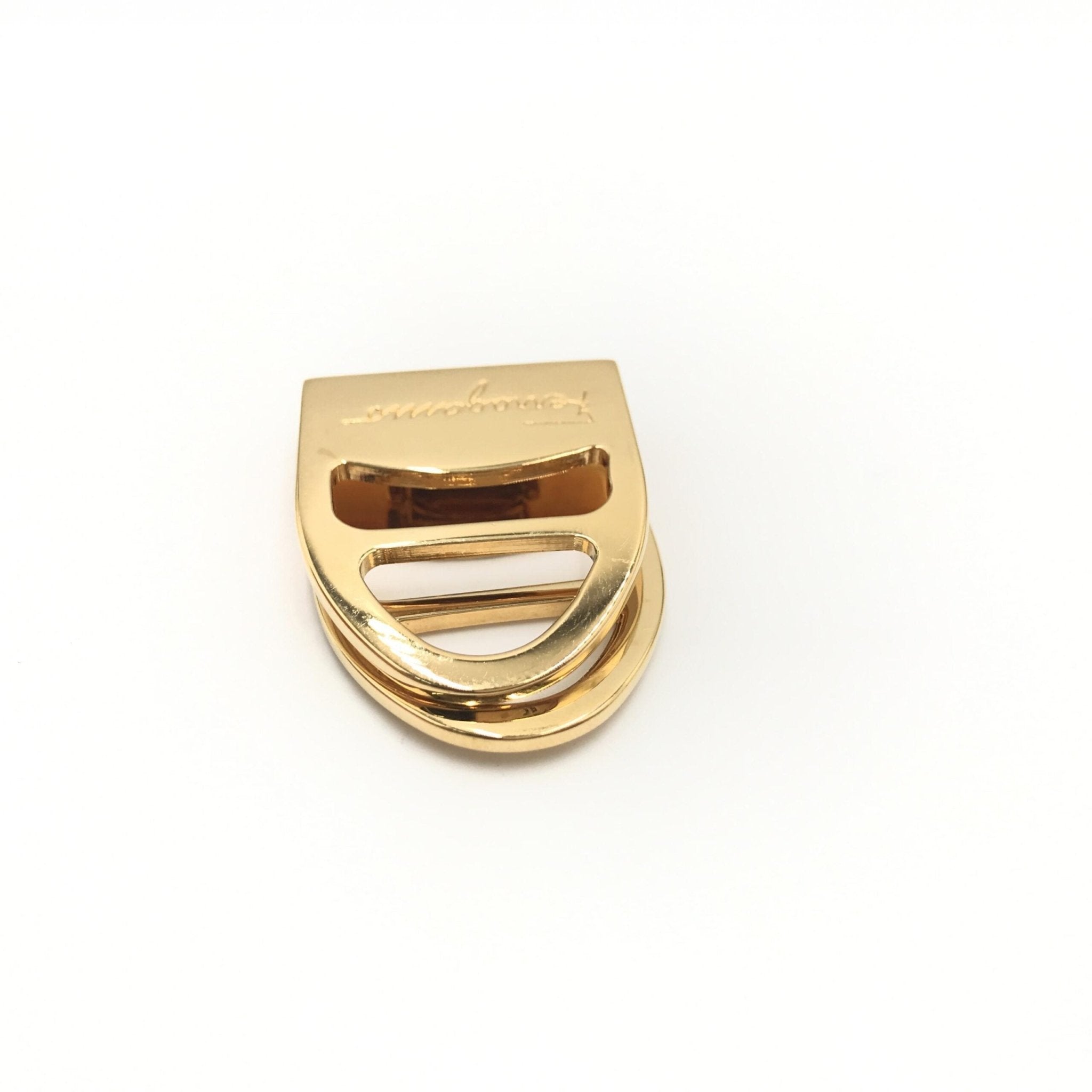 Salvatore Ferragamo Vara Metal Scarf Ring - RIMODA