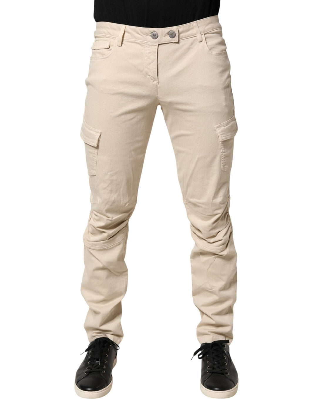 Scervino Street Beige Skinny Fit Mid Waist Men Denim Jeans - RIMODA