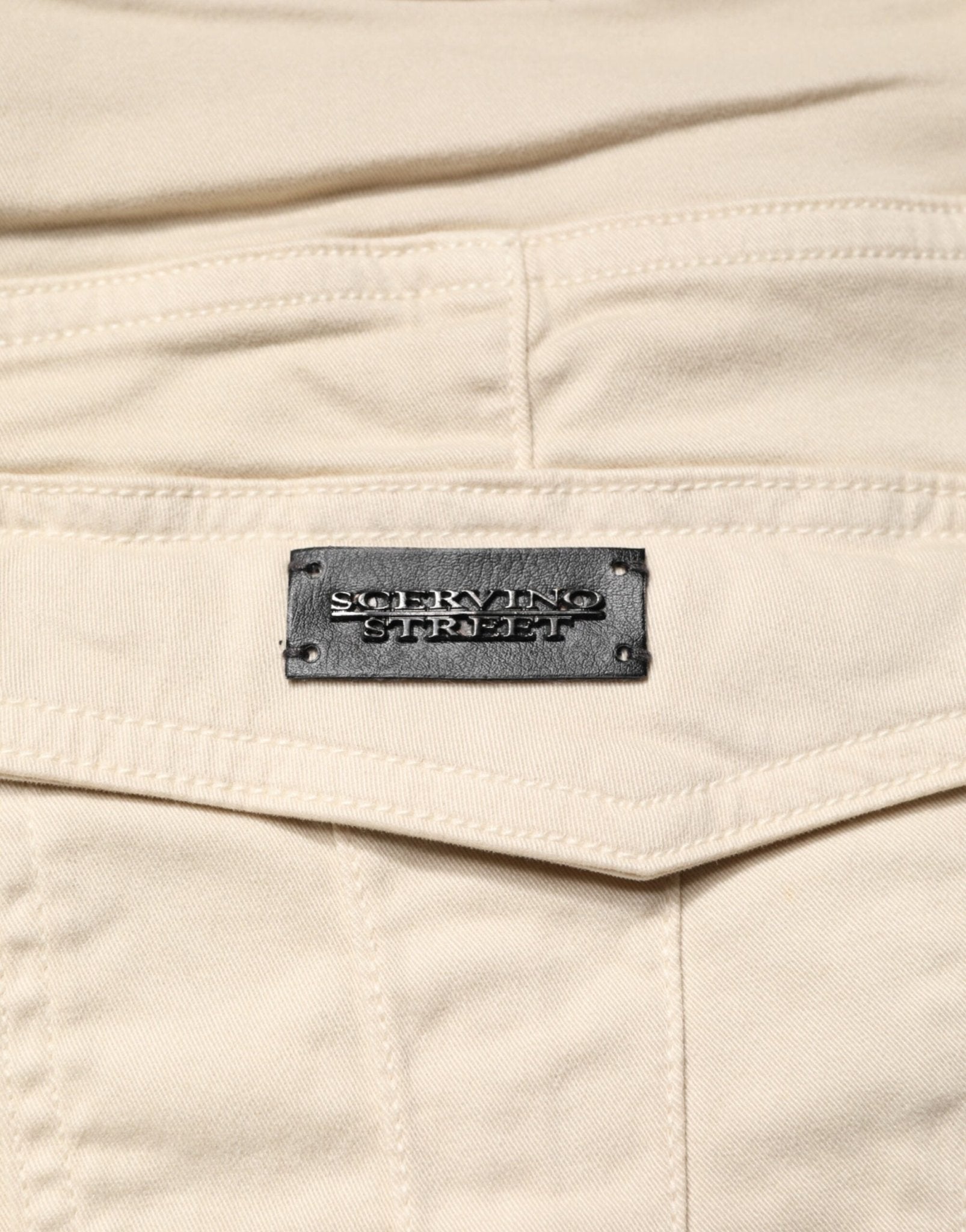 Scervino Street Beige Skinny Fit Mid Waist Men Denim Jeans - RIMODA