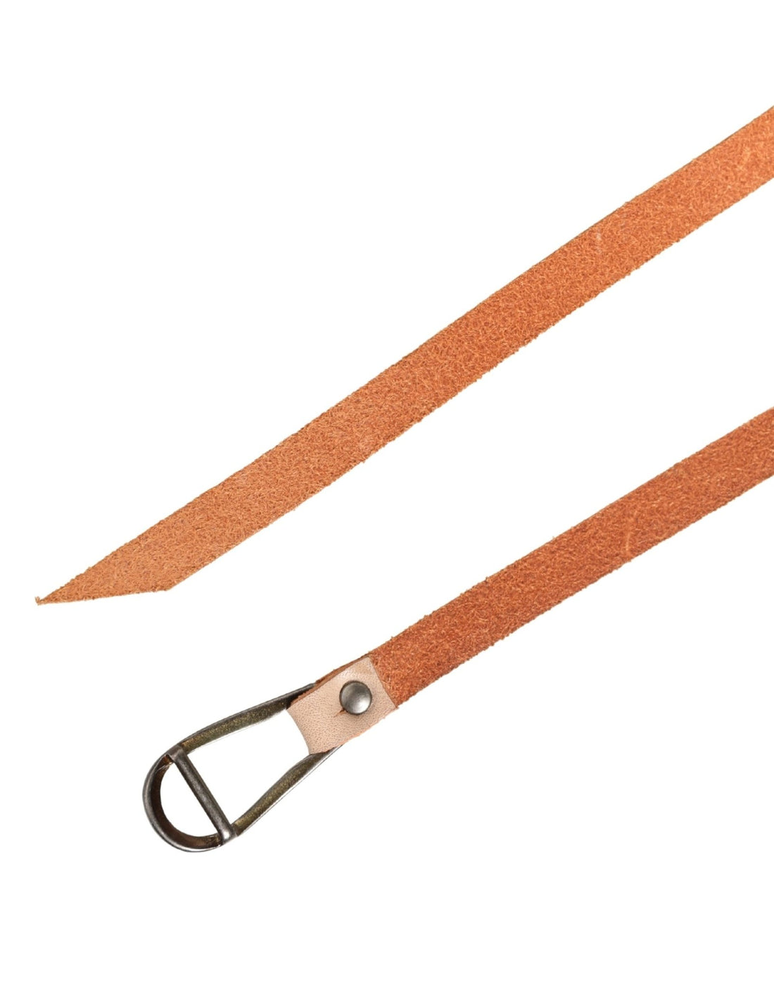 Scervino Street Women Orange Silver Metal Buckle Skinny Belt - RIMODA